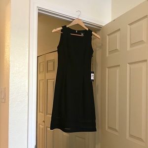 Ladies black sleeveless cocktail dress
